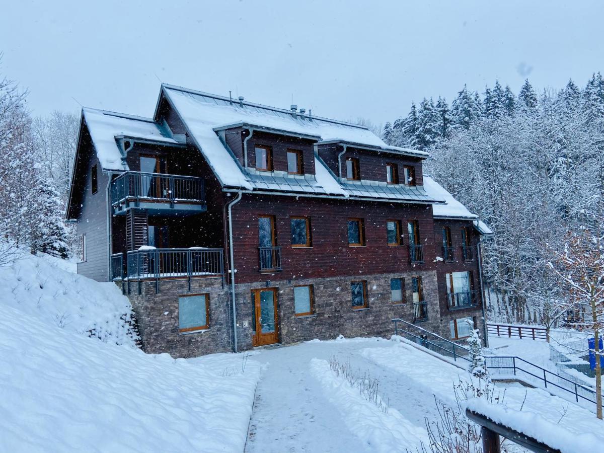 Utulny Apartman V Srdci Krkonos Se Saunou Яблонец-над-Йизерой Экстерьер фото